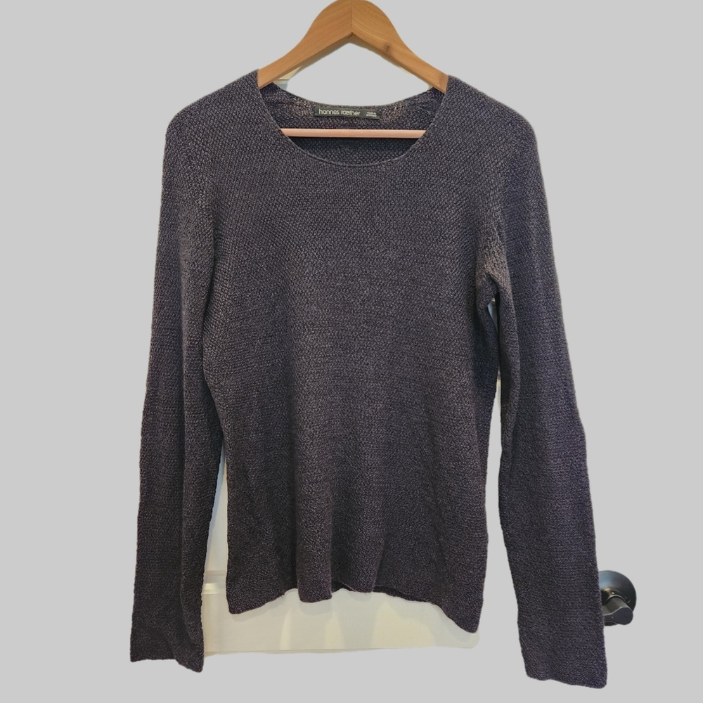 Sz M Hannes Roether 100% Merino Wool Knit Sweater - Picture 2 of 8